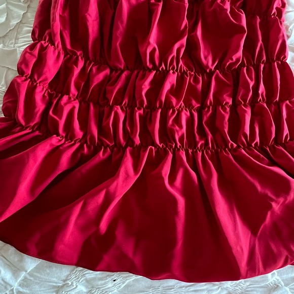 Shein Ruffled Trim Ruched Top - Picture 4 of 8